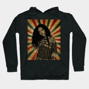 SZA -  Photo Vintage Retro Look Fan Design Hoodie